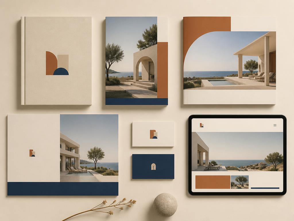 Complete sales material suite for a real estate development